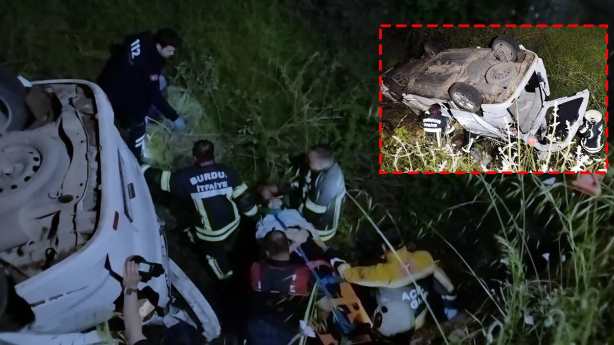 Burdur’da feci kaza! Kontrolden çıkan araç uçuruma yuvarlandı: 3 yaralı Burdur’da feci kaza! Kontrolden çıkan araç uçuruma yuvarlandı: 3 yaralı