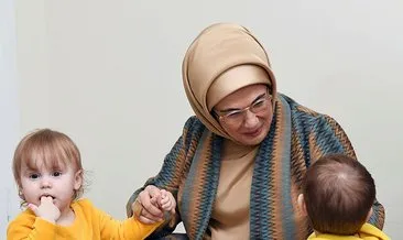 Emine Erdoğan: Burada mutlu ve emin ellerdeler