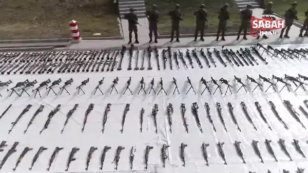 Terör örgütü PKK’ya büyük darbe: 6 ayda bini aşkın silah ele geçirildi | Video