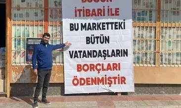 Depremzedelerin 1 milyon 600 bin liralık market borcunu ödedi #hatay