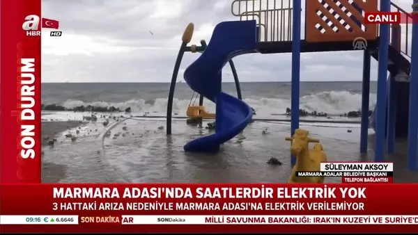 Marmara Adası'nda 6,5 saattir elektrik kesintisi yaşanıyor