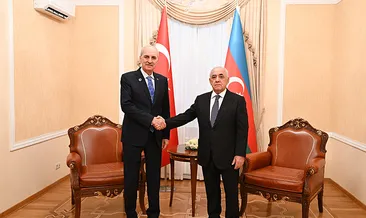 TBMM Başkanı Kurtulmuş, Azerbaycan Başbakanı Esedov ile görüştü