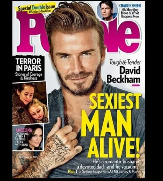 David Beckham 2015’in yaşayan en seksi erkeği seçildi