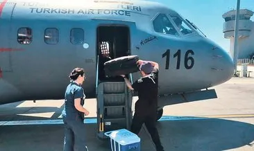 Askeri uçak organ nakli için havalandı #istanbul