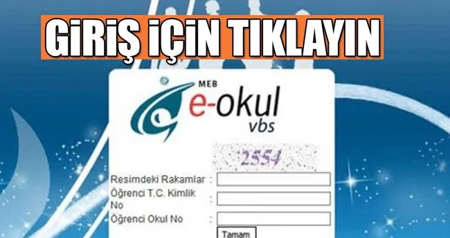 e-Okul öğrenci girişi sistemi! - Sınav sonuçları ve karne notu sorgulama adresi! - İşte VBS giriş ekranı