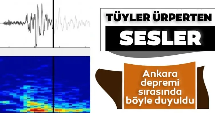 SON DAKİKA HABERLER: Ankara depremi sırasında çıkan ses tüyler ürpertti