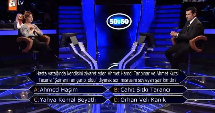 Hasta yatağında kendisini ziyaret eden Ahmet Hamdi Tanpınar ve Ahmet Kutsi Tecer’e şairlerin en garibi öldü diyerek son mısarsını söyleyen şair kimdir?