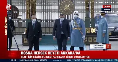 Bosna Hersek heyeti Ankara’da! Cumhurbaşkanı Erdoğan karşıladı | Video