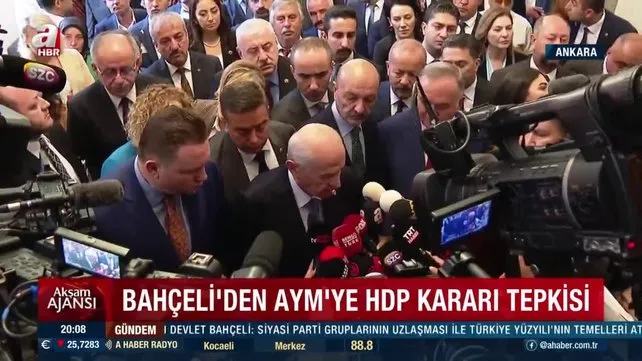 MHP lideri Devlet Bahçeli'den Anayasa Mahkemesi'ne HDP tepkisi