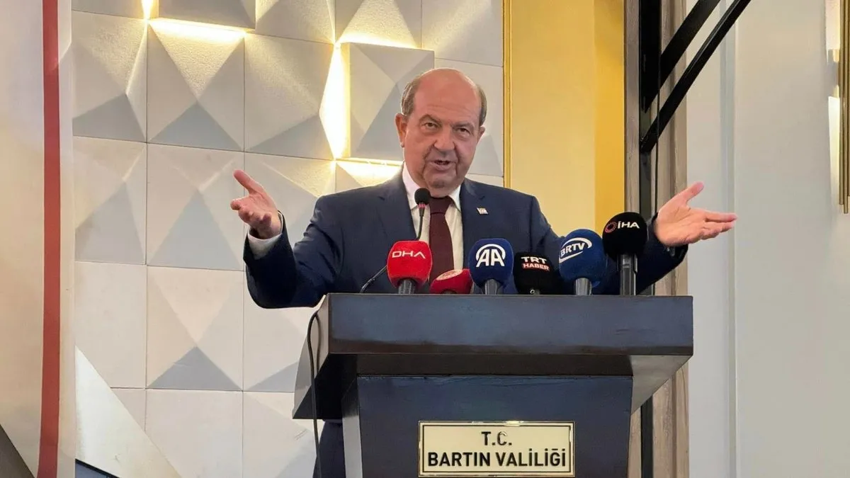 KKTC Cumhurbaşkanı Tatar bir dizi ziyaretler için Bartın'a geldi