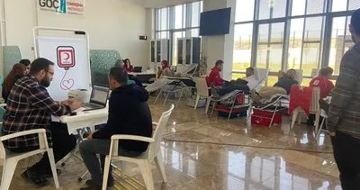İl göç idaresi personelinden kan bağışı