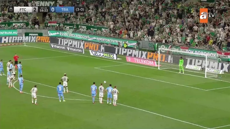 Ferençvaroş: 3 - Trabzonspor: 0  Gol: Yusuf