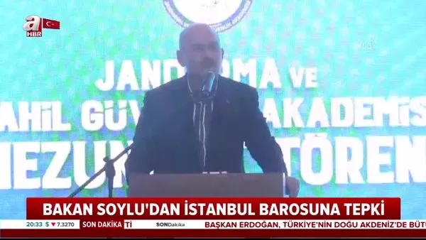 İçişleri Bakanı Soylu'dan İstanbul Barosu'na tepki: 