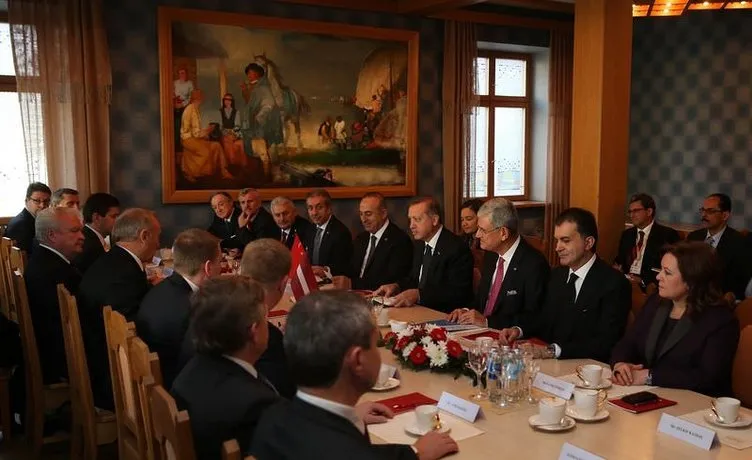 Cumhurbaşkanı Erdoğan Letonya’da