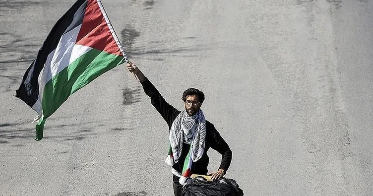 Filistin için İsveç’ten yola çıkan Ladraa İstanbul’da
