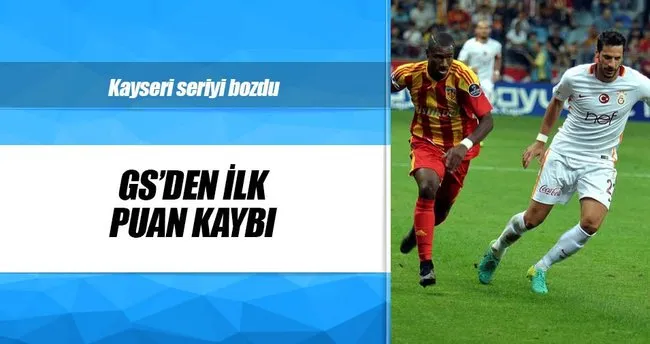 Galatasaray’da ilk puan kaybı