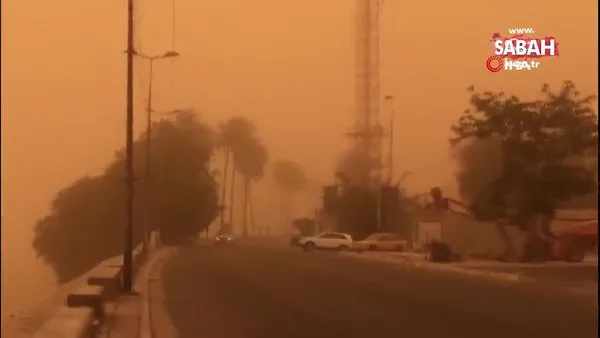 Irak’ta kum fırtınası felaketi! Göz gözü görmüyor: Yüzlerce kişi hastanelik oldu