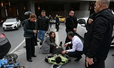 İstanbul Valisi Ali Yerlikaya kaza geçiren polis memuruna yardım etti