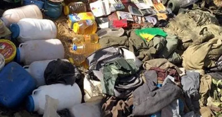Cudi’de teröristlere ait erzak deposu bulundu