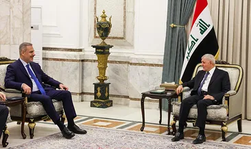 Bakan Fidan Irak Cumhurbaşkanı Reşid ile bir araya geldi