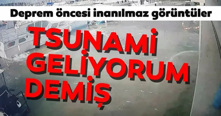 Son dakika: İzmir’deki tsunaminin yeni görüntüleri ortaya çıktı