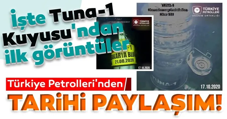 Son dakika haberi | Türkiye Petrolleri’nden tarihi paylaşım! İşte Tuna-1 Kuyusu’ndan ilk görüntüler...