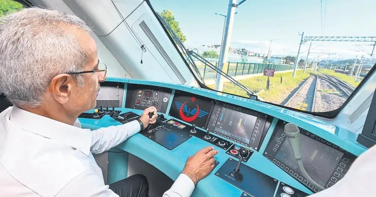 Milli elektrikli trenin 3. seti test edildi