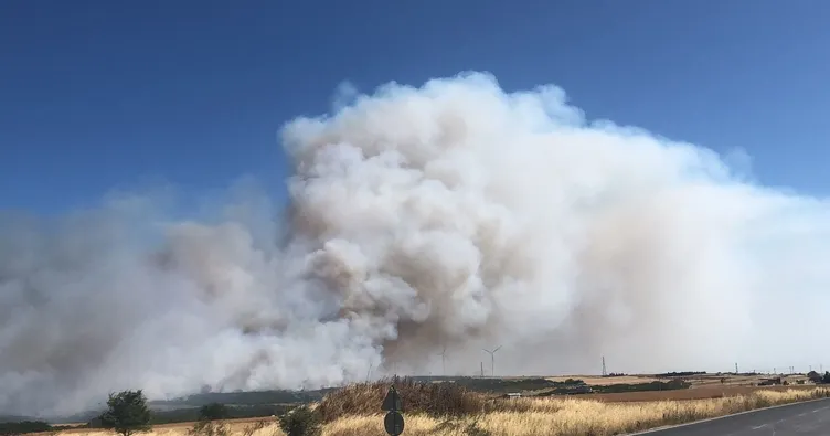 Silivri’de tarladan ormana sıçrayan yangın büyüdü 6 saat sonra söndürüldü!