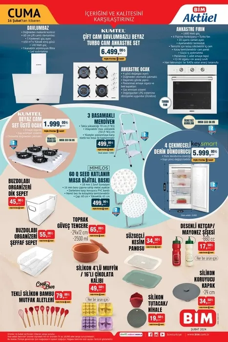 BİM AKTÜEL 16 ŞUBAT LİSTESİ ? Bim'de bu hafta hangi ürünler var? Cuma gününe özel indirim fırsatları raflarda olacak!