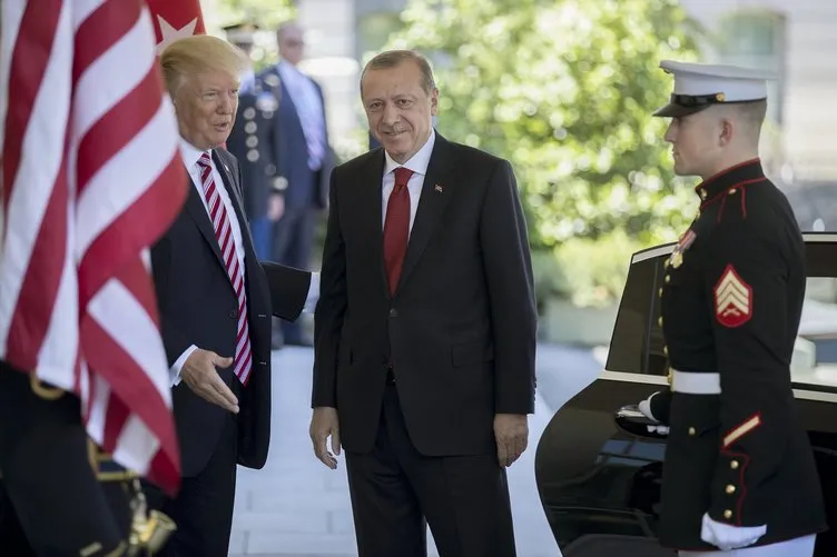 Erdoğan-Trump görüşmesinden ilk kareler