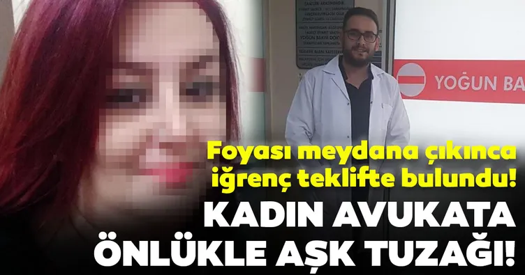 Kadın avukata önlükle aşk tuzağı!
