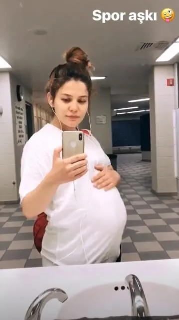Burçin Abdullah 33 haftalık hamile