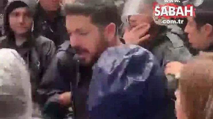 Kadıköy'de teröristbaşı Öcalan lehine sloganlar atıldı: Bir HDP'li kargaşada polisin yüzüne yumruk attı | Video