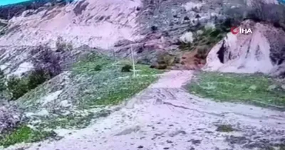Tokat’ta heyelan kamerada