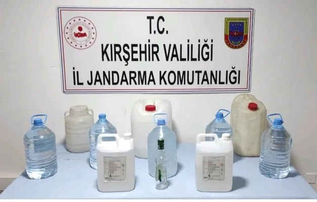 Kırşehir’de 55 litre sahte alkol ele geçirildi