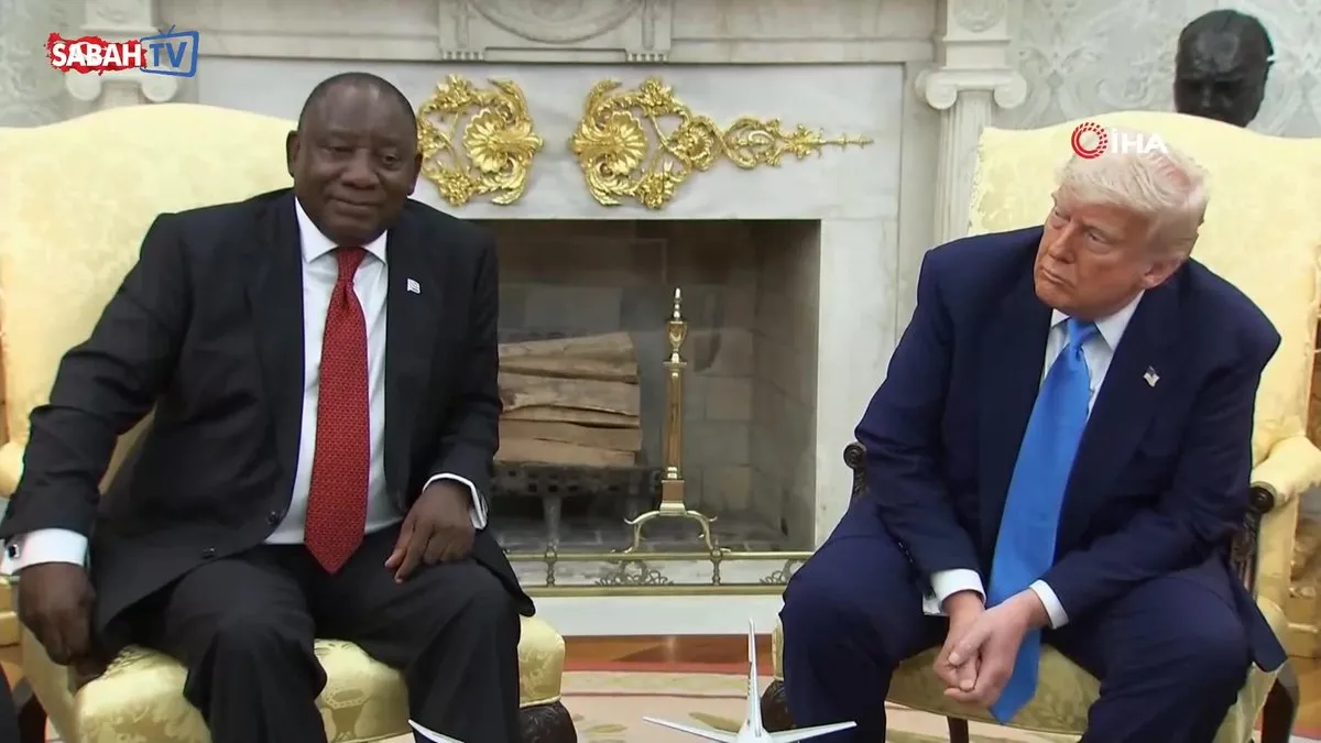 Trump, Güney Afrika Devlet Başkanı Ramaphosa ile görüştü | Video