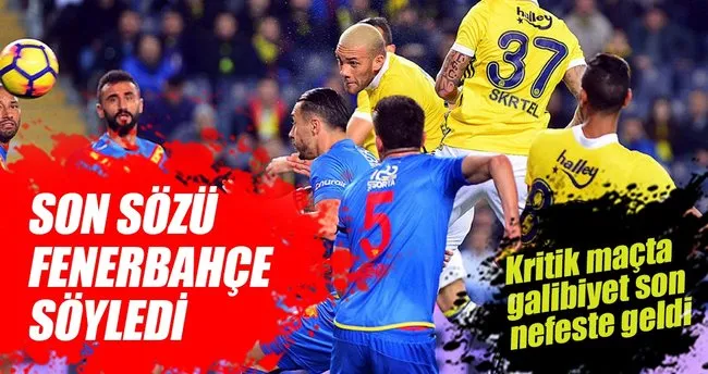 Fenerbahce Goztepe Yi Son Nefeste Yikti Spor Haberleri