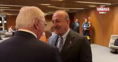 Çavuşoğlu, Almanya Cumhurbaşkanı Steinmeier ile bir araya geldi | Video