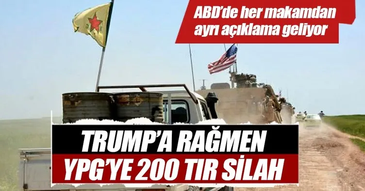 Trump’a rağmen YPG’ye 200 TIR silah