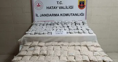 Hatay’da 62 kilo esrar, 510 bin uyuşturucu hap yakalandı #hatay