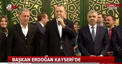 Cumhurbaşkanı Erdoğan, Kayseri’de Orgeneral Hulusi Akar Camii ve Külliyesi Açılış Töreni’nde konuştu