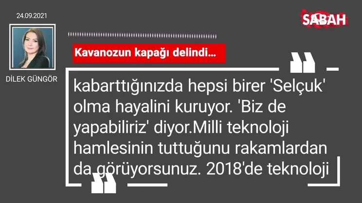 Dilek Güngör | Kavanozun kapağı delindi…