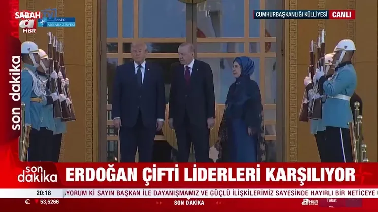 Külliye'de Trump'a mehterli karşılama