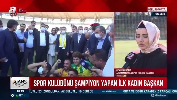 Türkiye'de spor kulübünü şampiyon yapan ilk kadın başkan Cevher Erdem canlı yayında