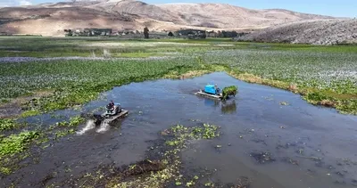 Gölbaşı Gölü temizleniyor