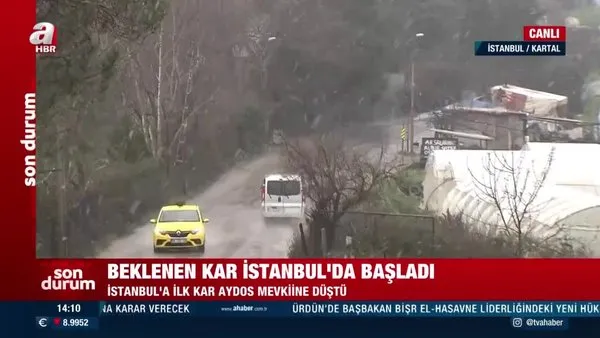 Son dakika: İstanbul'da beklenen kar yağışı başladı! İstanbul'da canlı yayınla hava durumu... | Video
