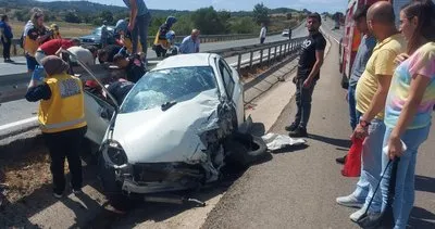 Kontrolden çıkan araç kaza yaptı: 2 yaralı