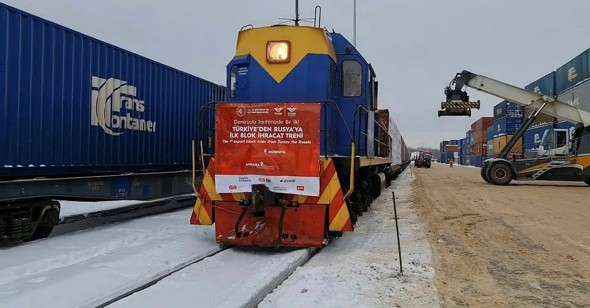 turkiye rusya ilk ihracat blok treni seferini tamamladi son dakika haberler