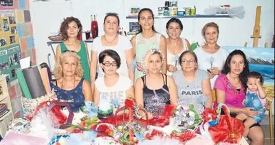 Öğrenci velilerinden el emeği ürünler