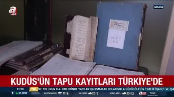 Kudüs'ün tapu kayıtları Türkiye'de